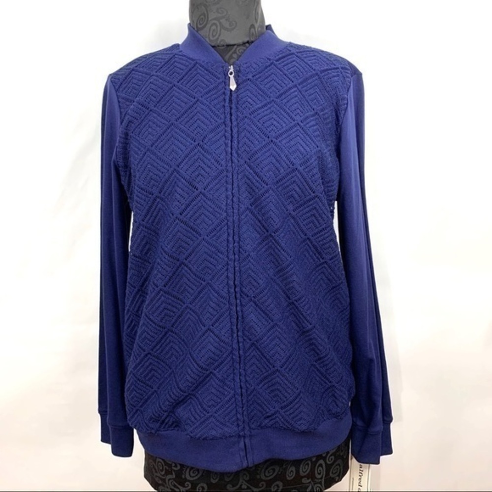 Alfred dunner blue sweater new with tag size 8